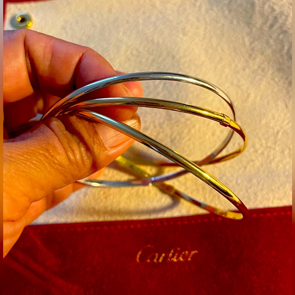 18k Trinity Bangles Italy made